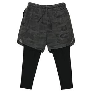 ASRV DSG-0194 TrainLite Legging Liner Shorts Mens Small S Camo 2 in 1 Training
